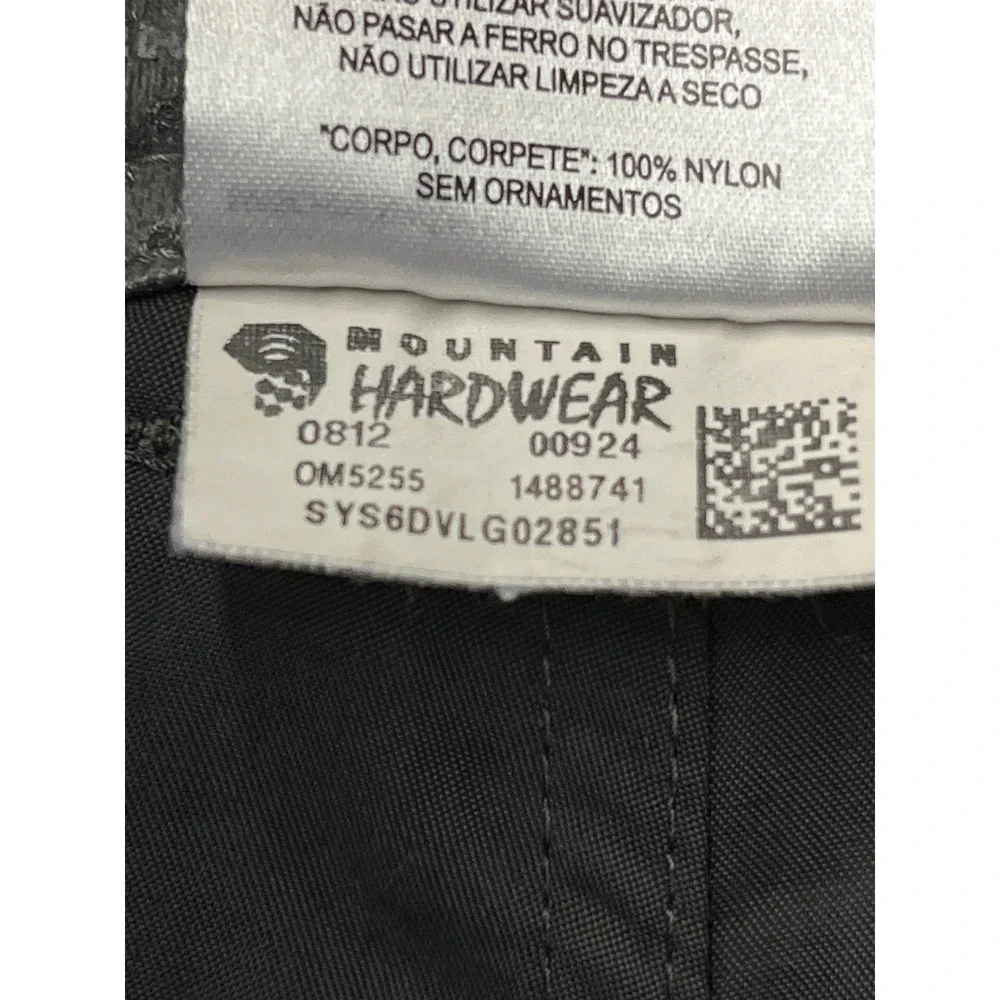 Mountain Hardwear Mesa V2 Men's med Gray Nylon Cargo Hiking Shorts OM5255